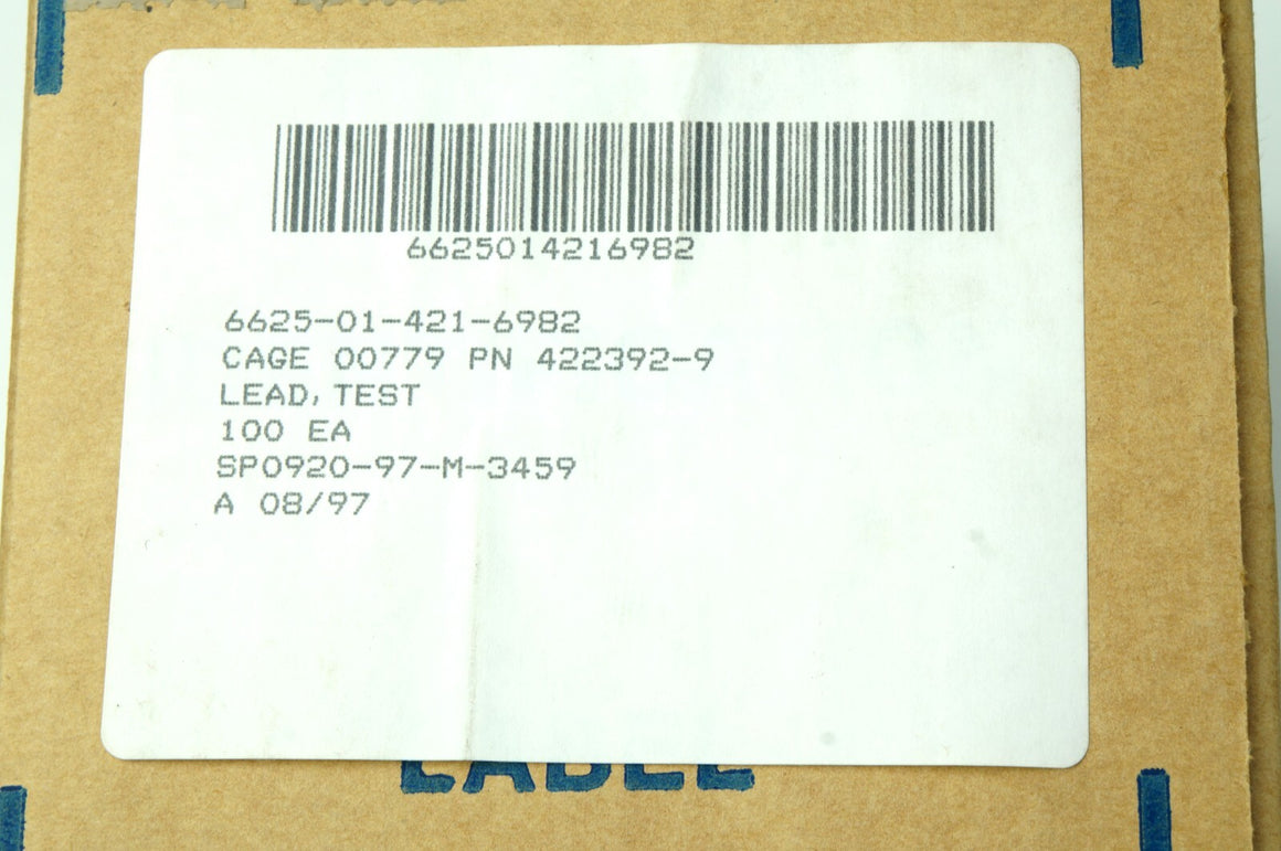 Lot of 5 Tyco-AMP-TE 422392-9 Rear Terminal Kit Connector for Patch Board System