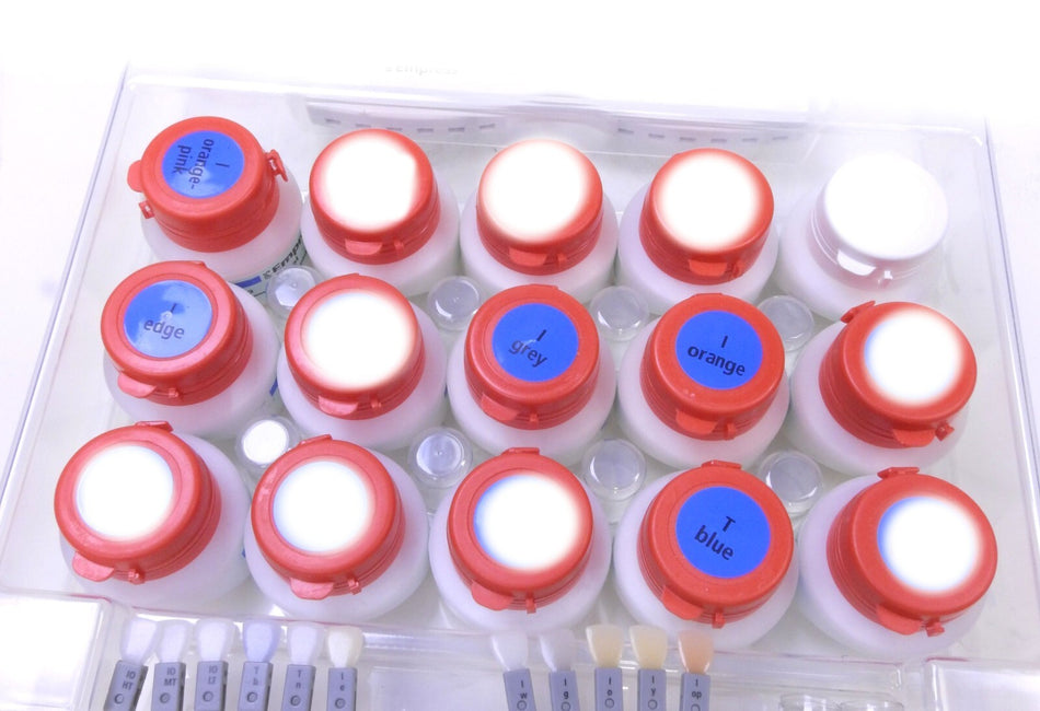 Ivoclar Vivadent Empress Esthetic Blue, Orange Pink, Edge, Grey & Ingot E TC Lot of 5. NEW