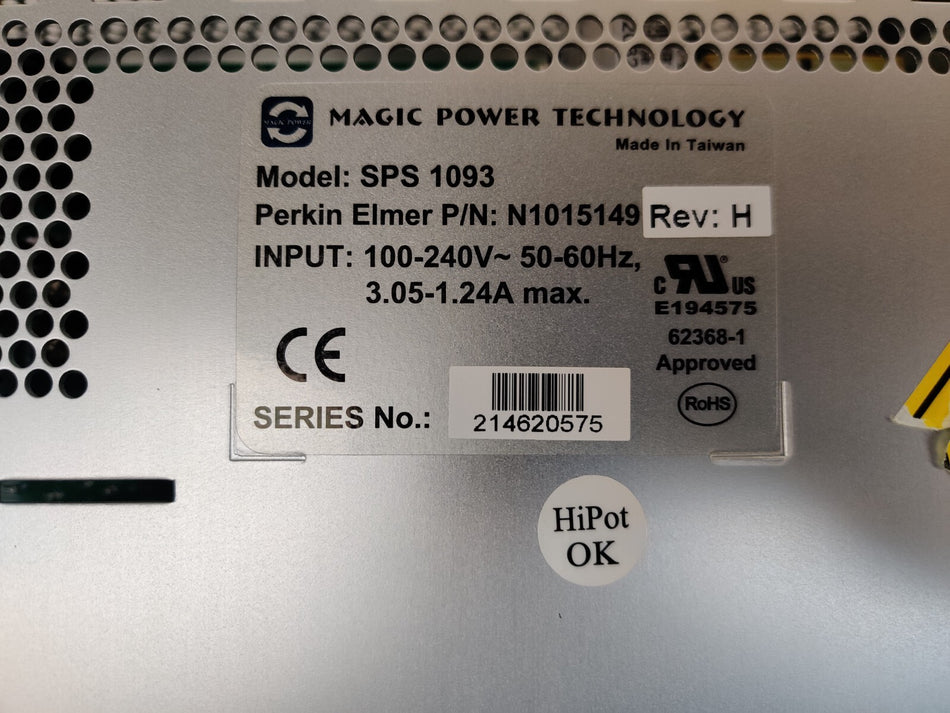 PerkinElmer N101-5149 Magic Power SPS 1093 Power Supply 240V 2.7A