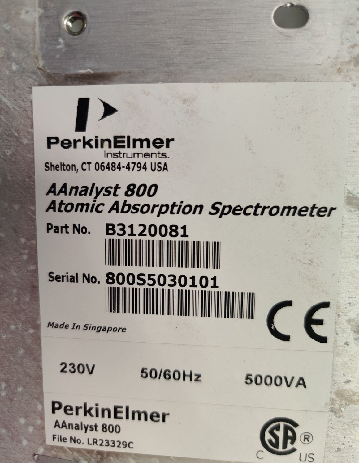 PerkinElmer AAnalyst Rotary Mirrors Reflectance
