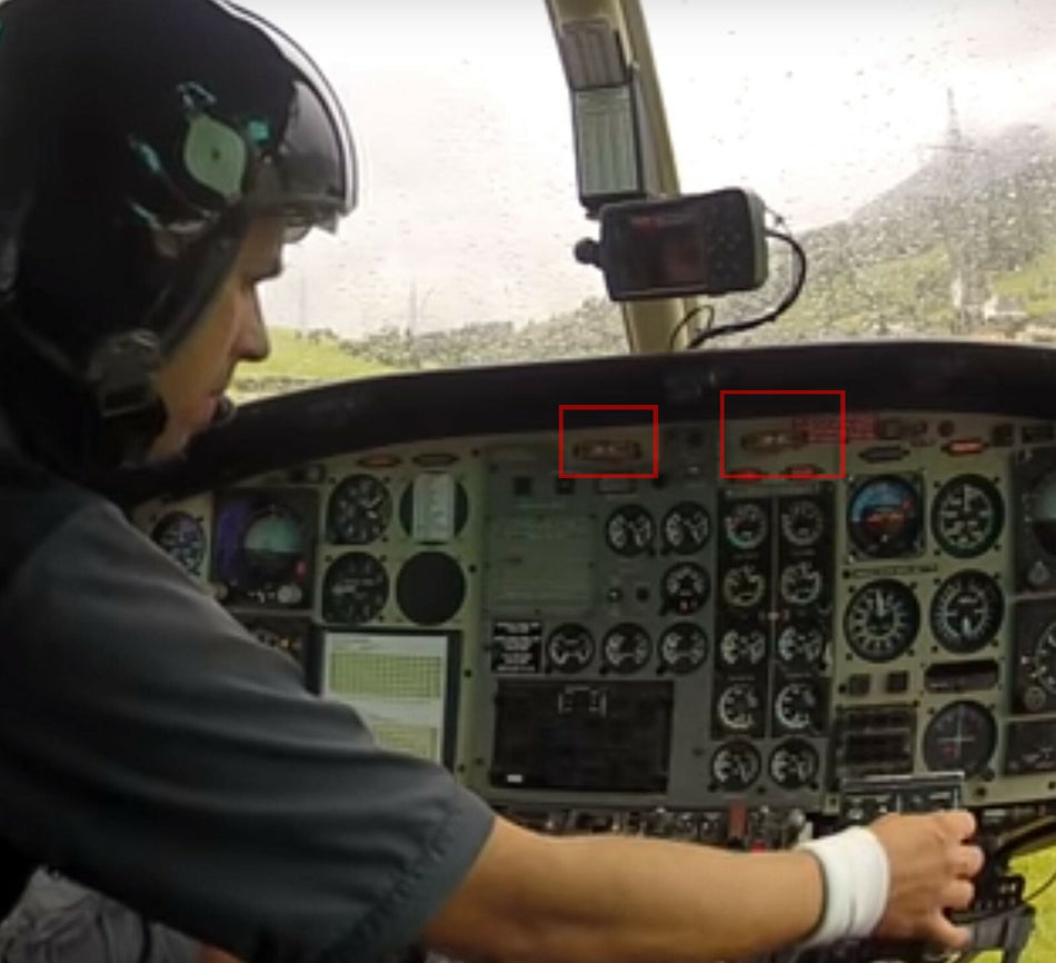 GE turbine Edgewise Panel Meter type 185 Low Good High for Helicopter Cockpit