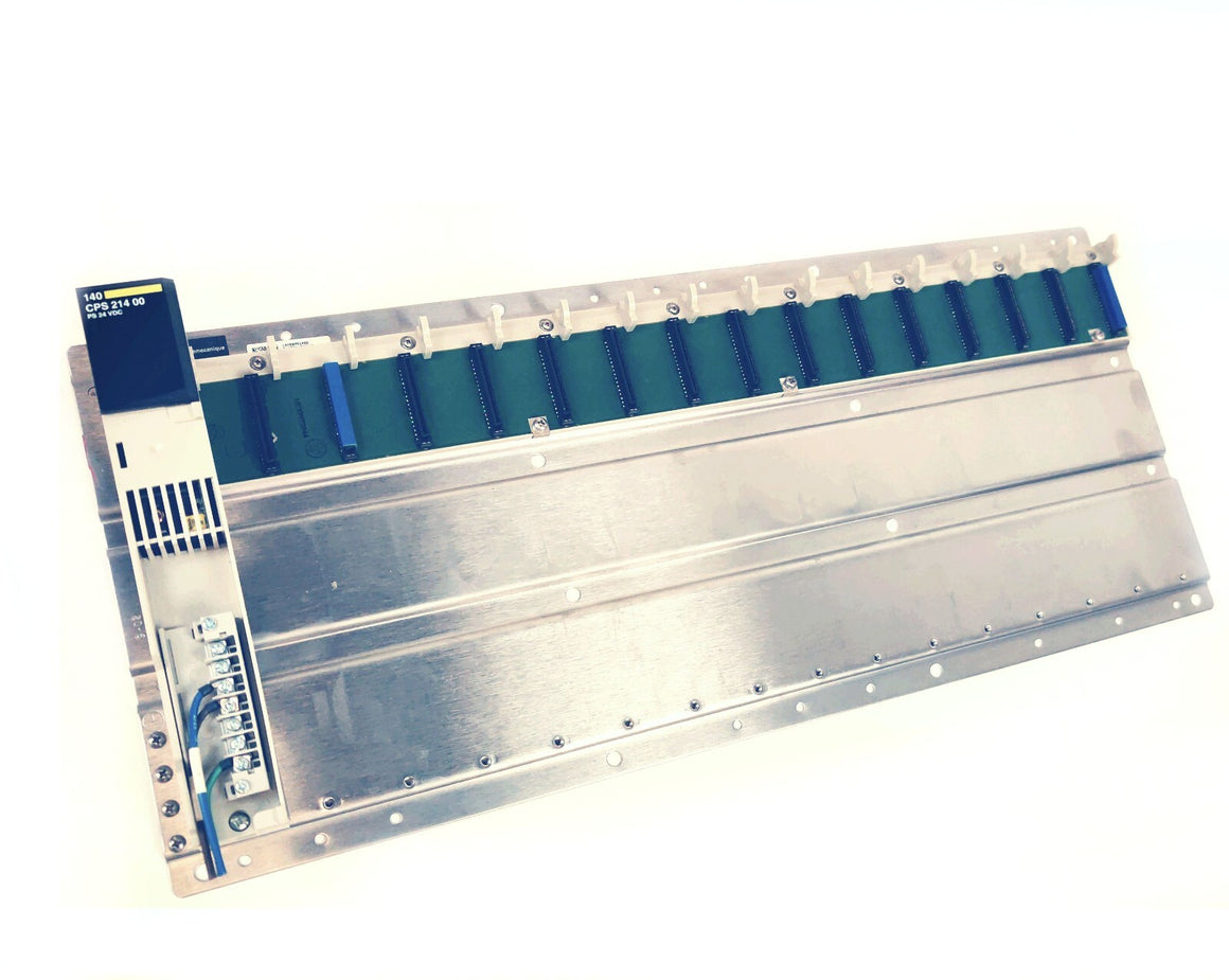 Schneider TSX Quantum 140CPS21400 Power Supply W 140XBP01600 Blackpalne 16 Slots