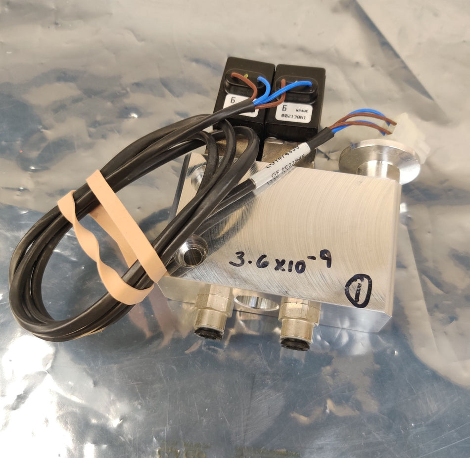 Bruker Microflex MALDI TOF Manifold w/ Burkert 6011 1.6bar FKM 24VDC 2W Working