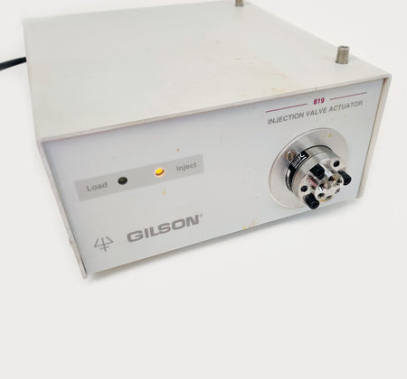 Gilson 819 Injection Valve Actuator w 7010-090 Rheodyne Valve 6P HPLC LC Tested