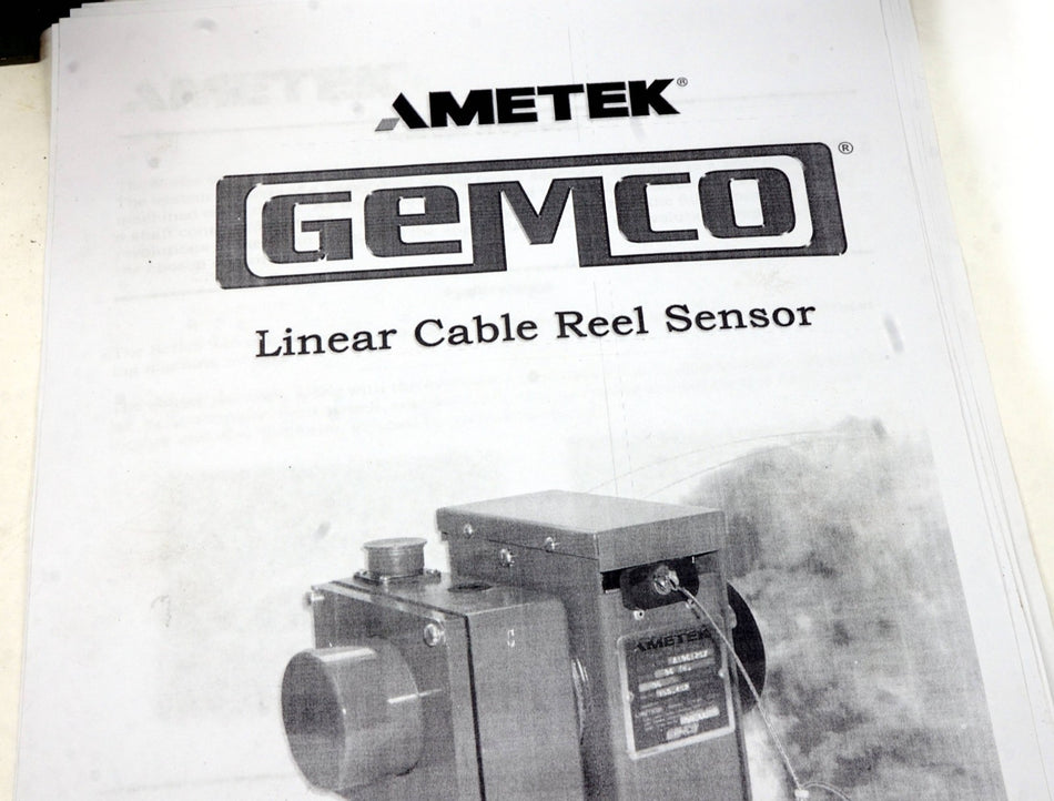 Ametek Gemco 925 Linear Cable Reel Control Unit Sensor 91" 1200 inch 925-A29155X