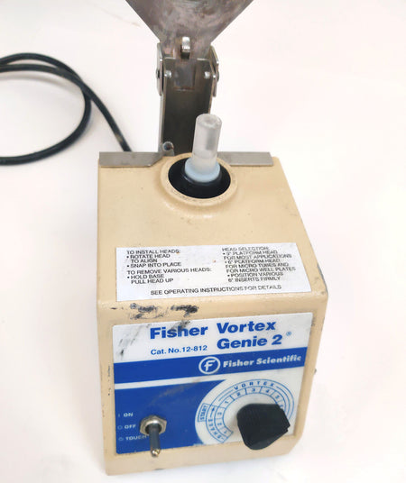 Fisher Scientific G-560 Vortex Genie 2 3200RPM CAT. No. 12-812 w Turbomix Cover