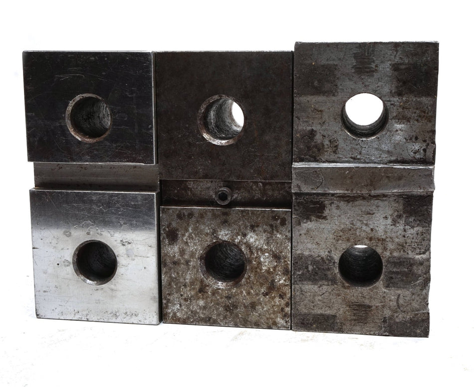 Set of 3 Lathe Chuck Tongue & Groove Soft Jaws Block 3" x 4" x 6 1/4" - 6 3/8"