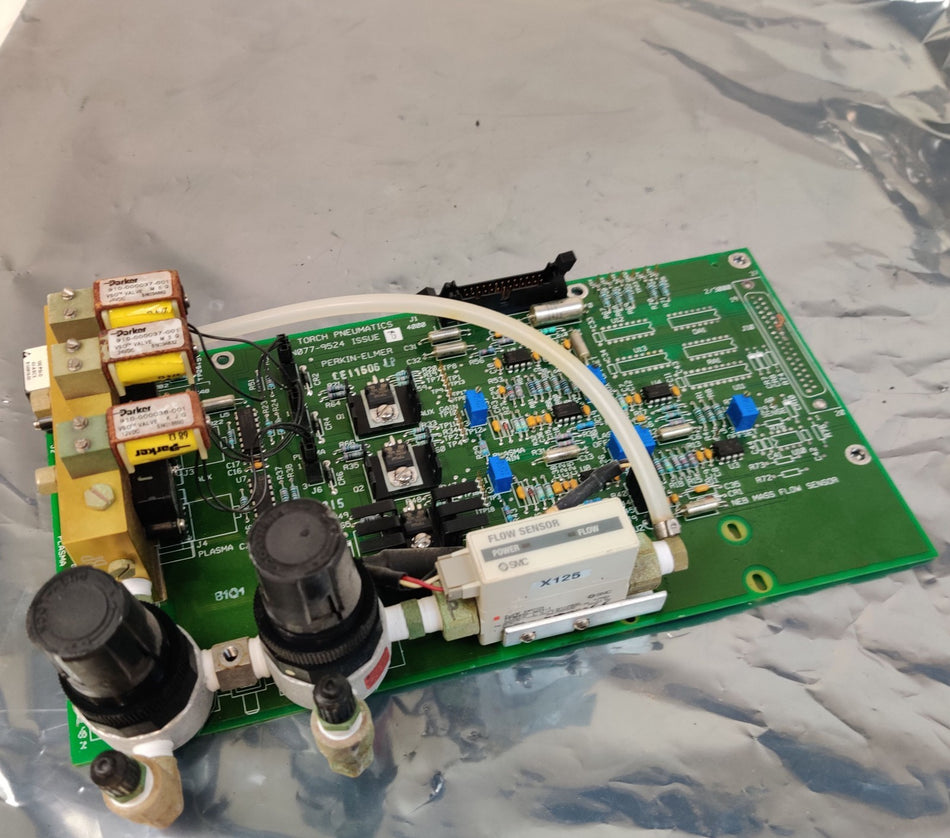 PerkinElmer RF Torch Pneumatics N077-9524 issue G w SMC PFM510-N01-1