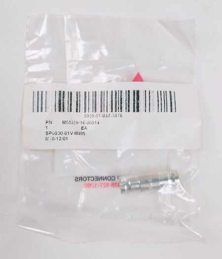 Delta M55339 BNC Double End Female RF Coaxial Connector Jack Straight Lot of 5