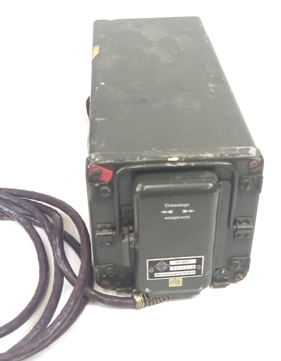 Radio Fug 7a Radio Telefunken Wr 553/1 Power Supply 12-24 Volt 1970's