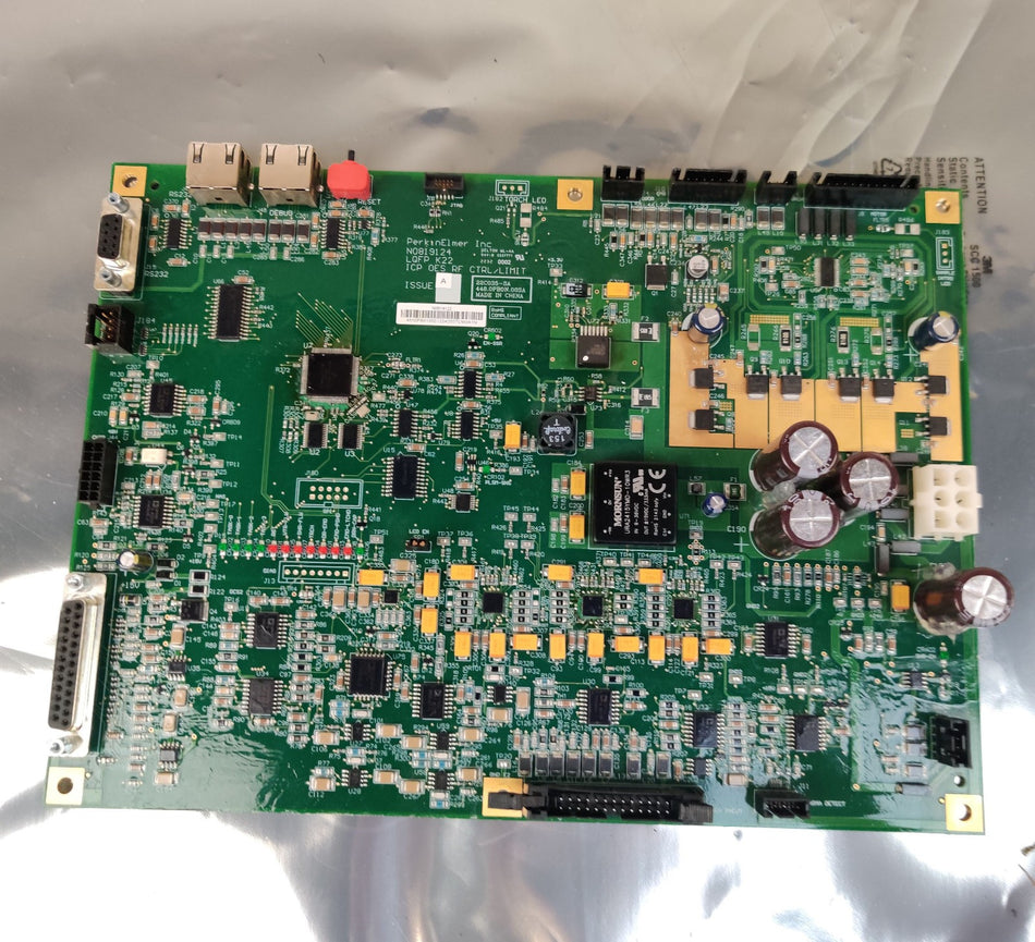 PerkinElmer N0819124 Issue A Optima ICP OES RF Control/limit PCB, CCD Detector