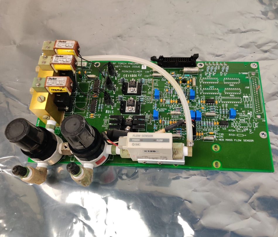 PerkinElmer RF Torch Pneumatics N077-9524 issue G w SMC PFM510-N01-1