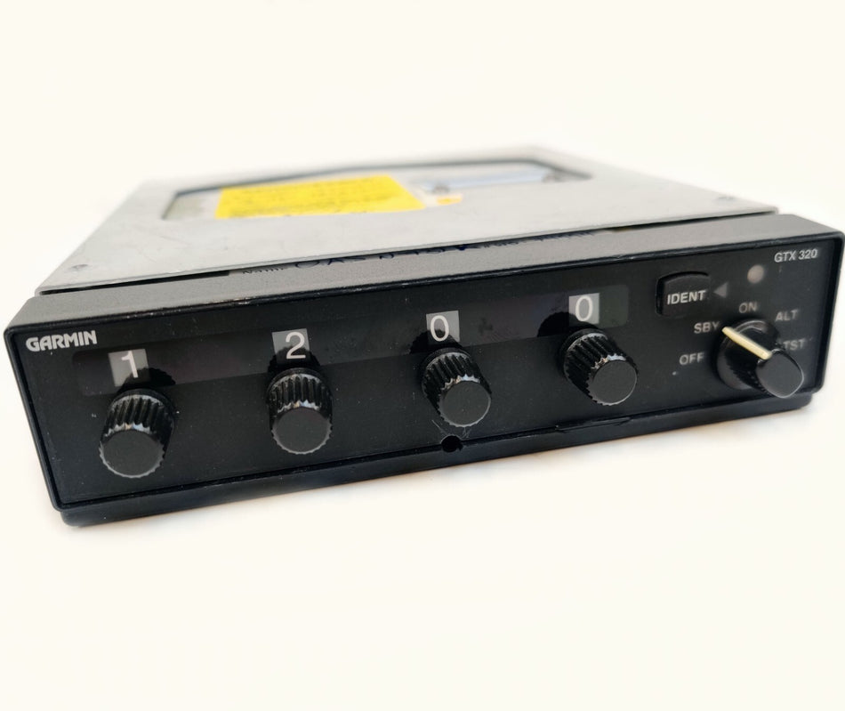 Garmin GTX-320 Transponder 011-00259-10 with Rack, Connector, and Yellow Tag