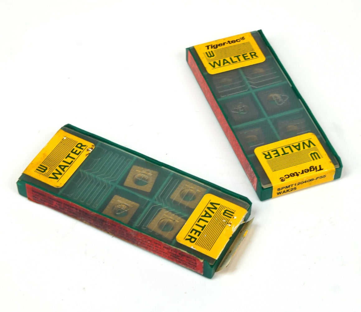 Walter Tiget-Tec10x SPMT120408-F55 WAK25 5x SPMT120408-D51 WAP35 Carbide Inserts