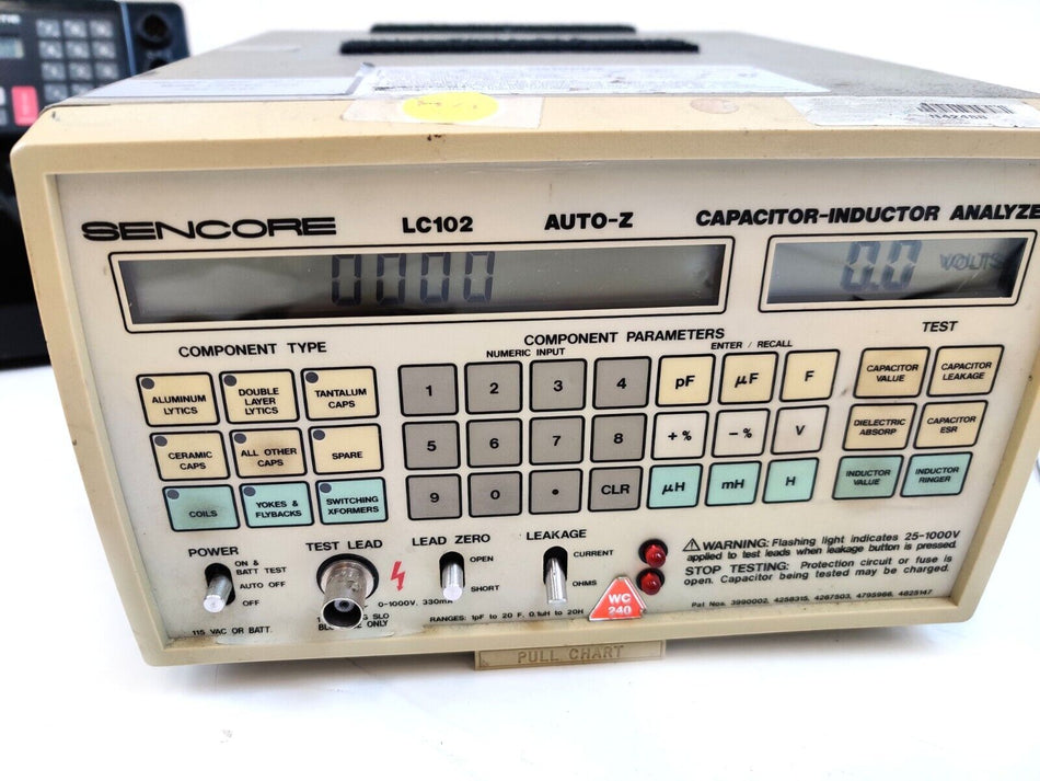 Sencore LC102 Auto-Z Capacitor Inductor Analyzer. Powers on, 30-Day Free Return