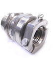 Hummel HSK-MZ vernickelte Messing-Kabelverschraubung NPT 1"
