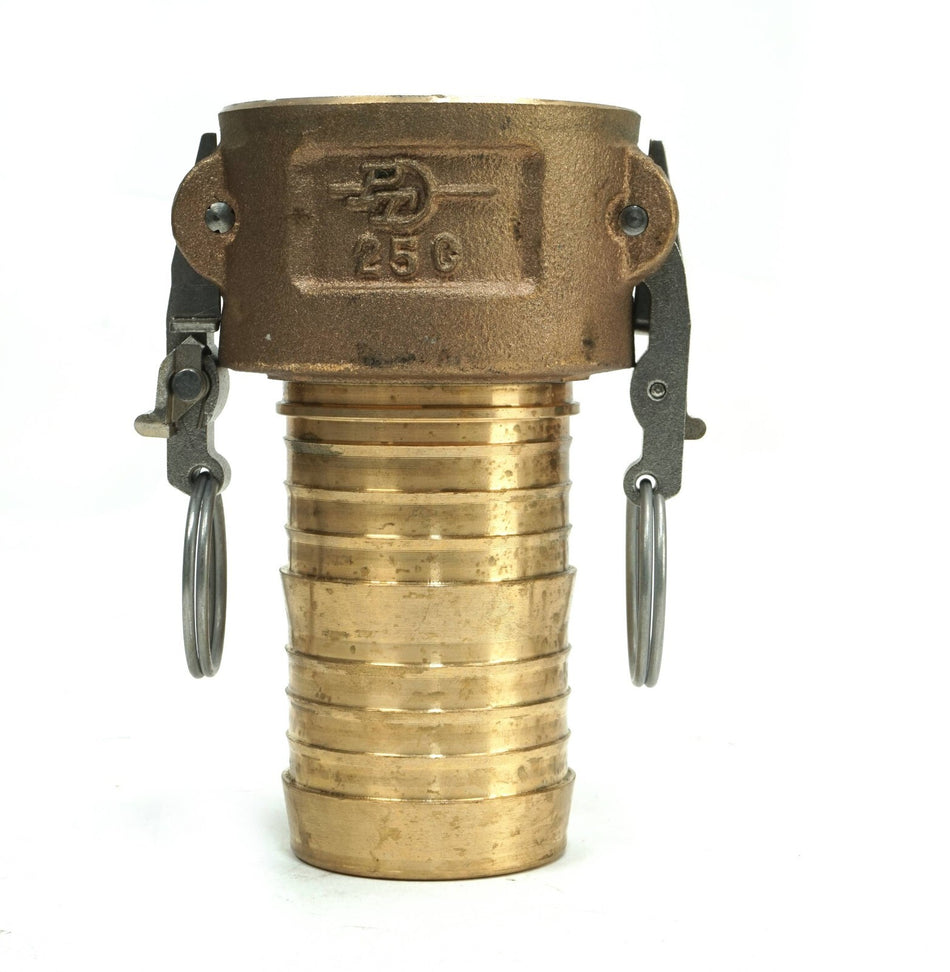 PT C25 Type C 2 1/2" Female Coupler Forged Brass Hose Shank Compare Dixon C-300