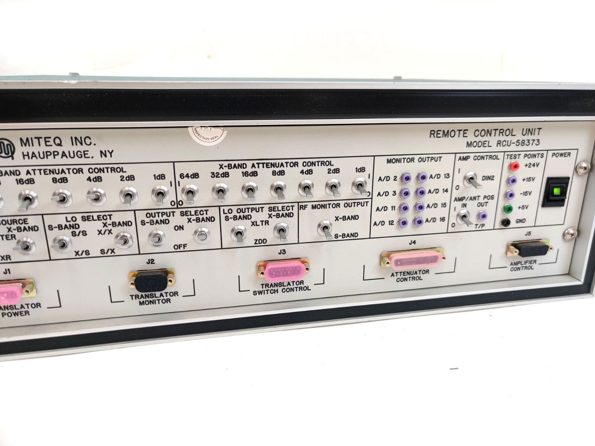 Narda Miteq RCU-58373 Remote Control Unit for SATCOM Systems - 