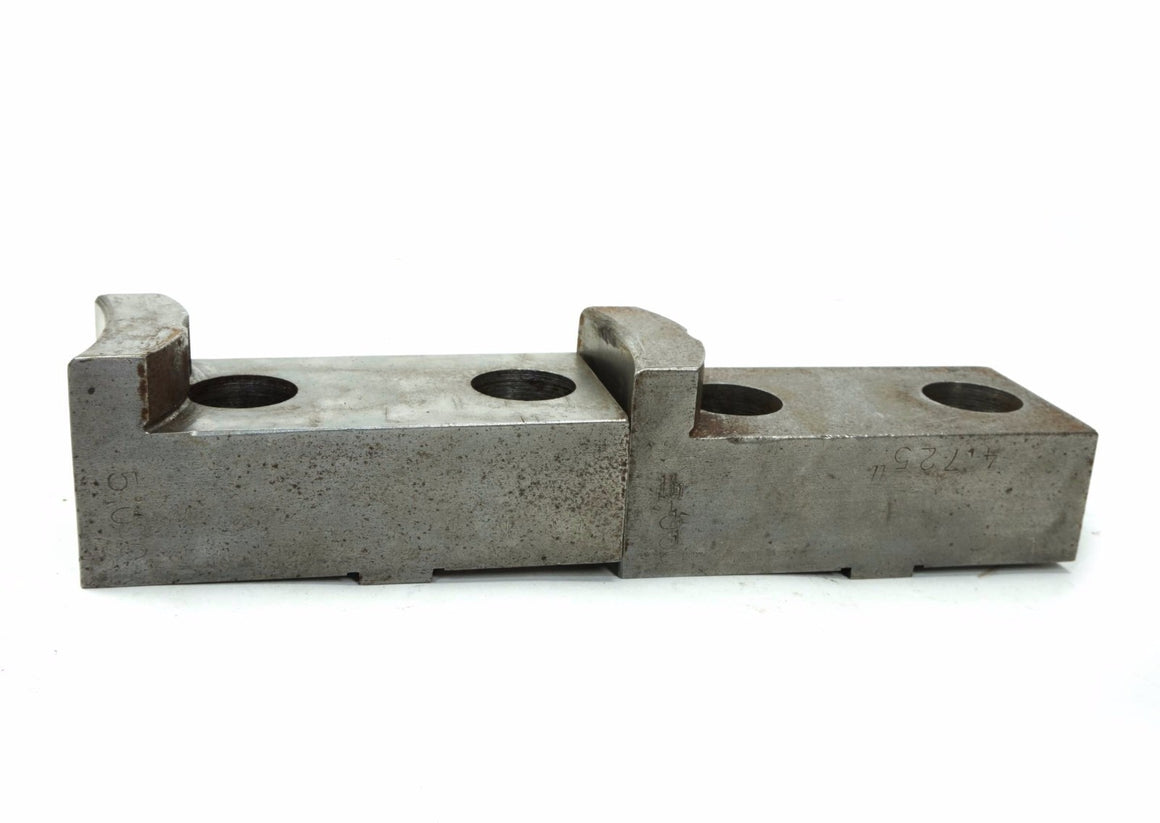 Set of 2 Daco 7" x 4.725" Soft Jaw Standard Tongue & Groove for 15" lathe Chuck