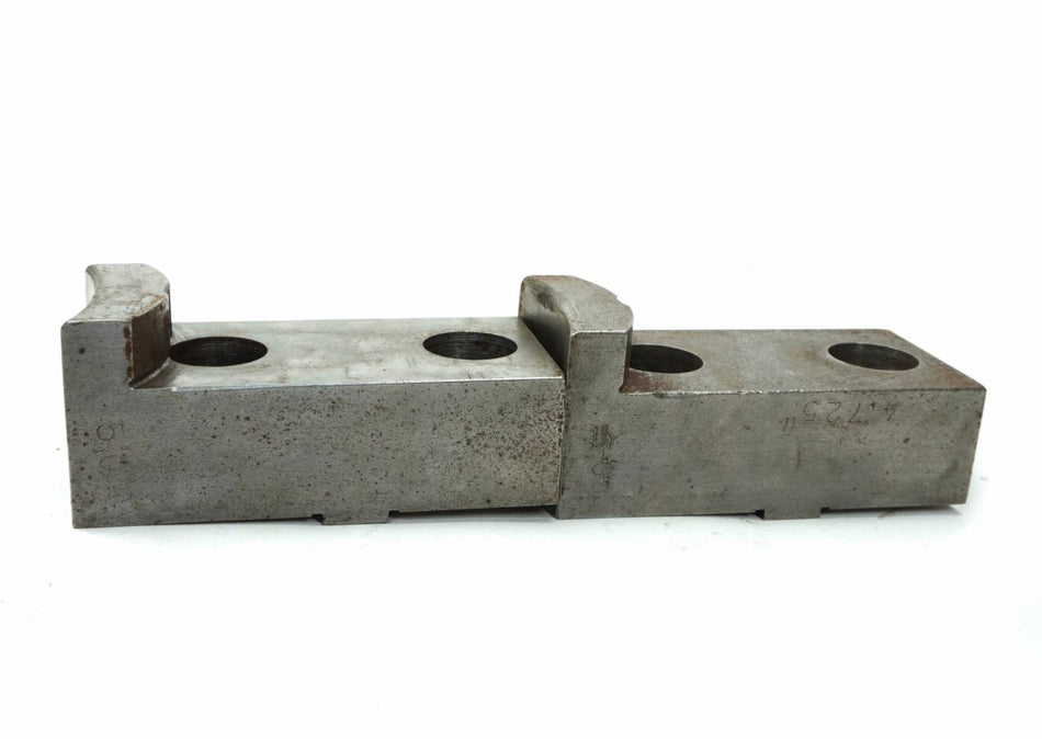 Set of 2 Daco 7" x 4.725" Soft Jaw Standard Tongue & Groove for 15" lathe Chuck