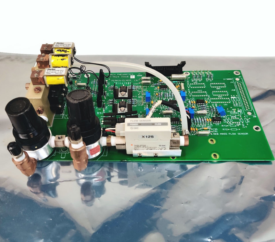 PerkinElmer Optima N077-9524 issue G RF Torch Pneumatics w SMC Flow Sensor