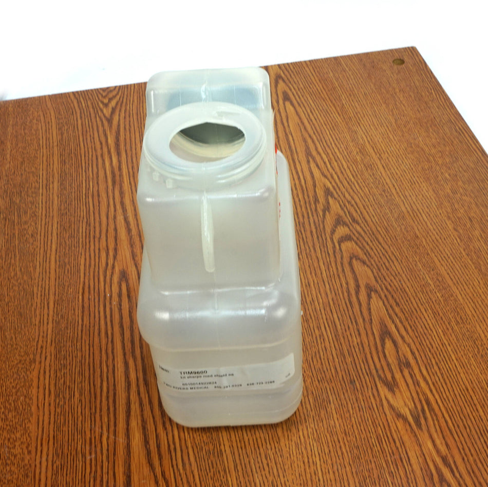 Two Rivers Medical Pack of 4 Sharps Collector 1 Gallon 3301 Series with Locking Screw Cap