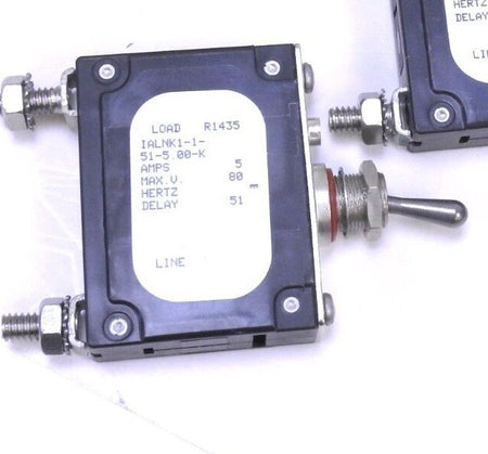 Airpax Sensata IALNK1-1-51 Hydraulic Magnetic Circuit Breaker Toggle 1 Pole