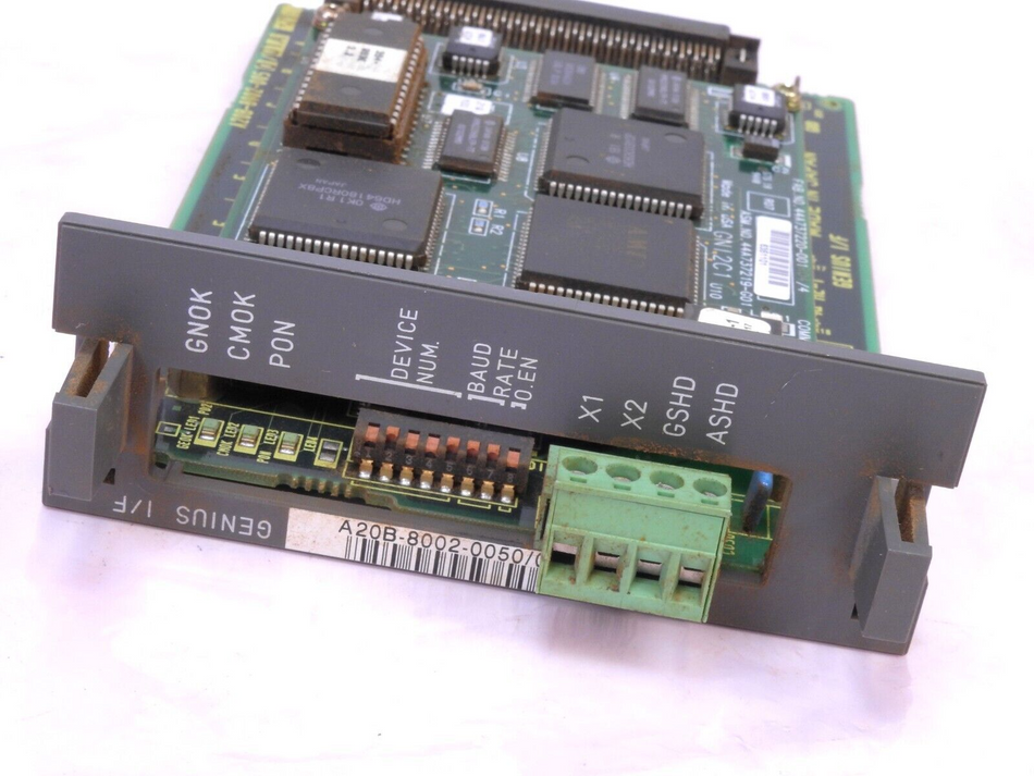 Fanuc A20B-8002-0050 /01A CPU Board w IC660ELB912J Network Interface Module