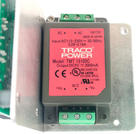 Gilson 21040135 Power Supply PCB w Traco TMT 15105C for PLC 2050 2250 2500