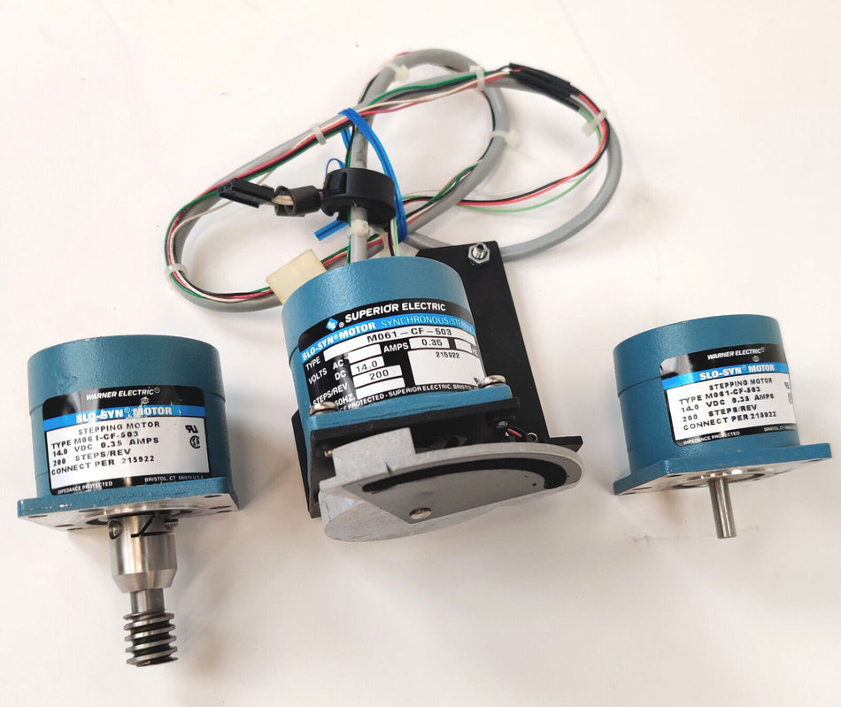 3pcs Warner Slo-Syn Synchronous Stepping Motor 14VDC M061-CF-503 Super Electric