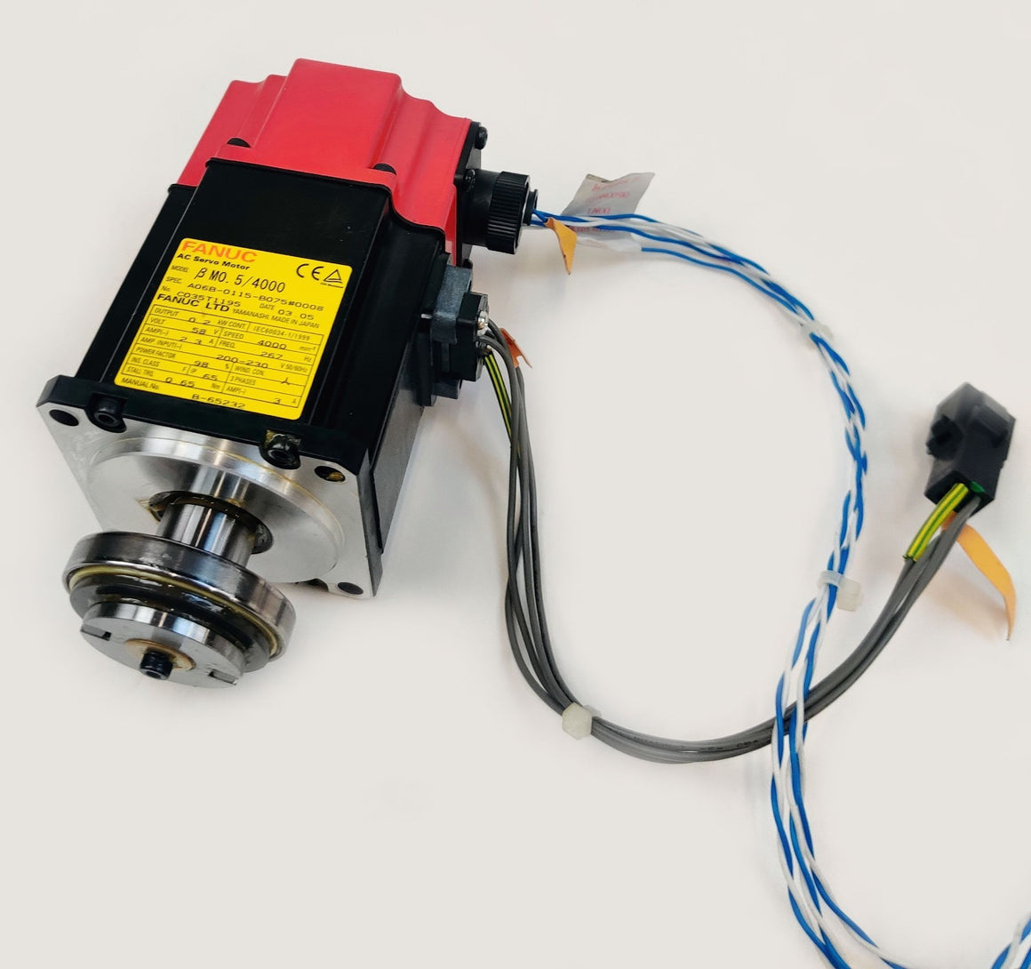 Fanuc BM0.5/4000 Servo Motor A06B-0115-B075#0008 Robot LR Mate 200iB Tested