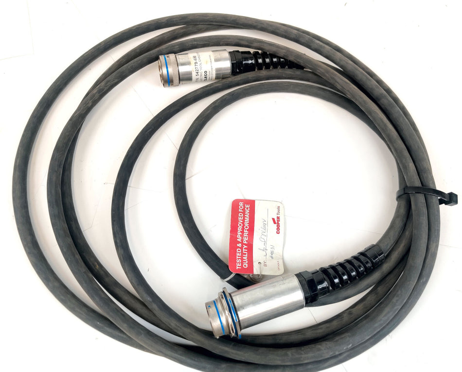 Cleco Electric Cable 542779-6M Nutrunner Extension for TME, Mpro Controllers 6M