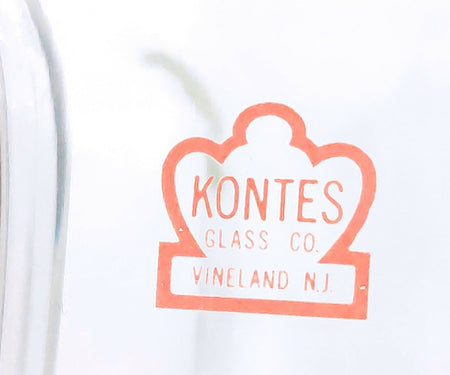 KONTES 500ml Cylindrical Reaction Vessel Flask with Indents, Conical Flange