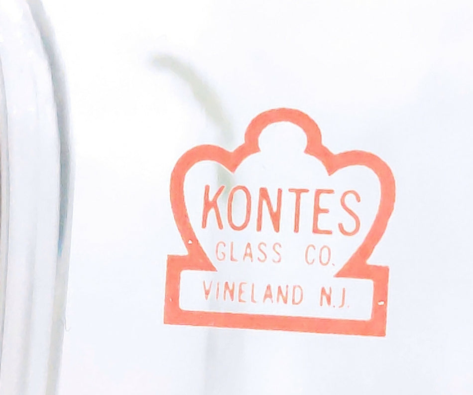 Kontes KONTES 500ml Cylindrical Reaction Vessel Flask with Indents, Conical Flange