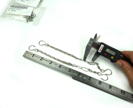 50Pcs Hanging Chain 8 3/4" Single Leg with S-Hook for Bird Feeder, Planters. NEW