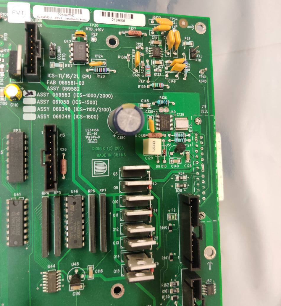 Thermo Dionex ICS-1000/2000 on Chromatography Motherboard 059583 069582