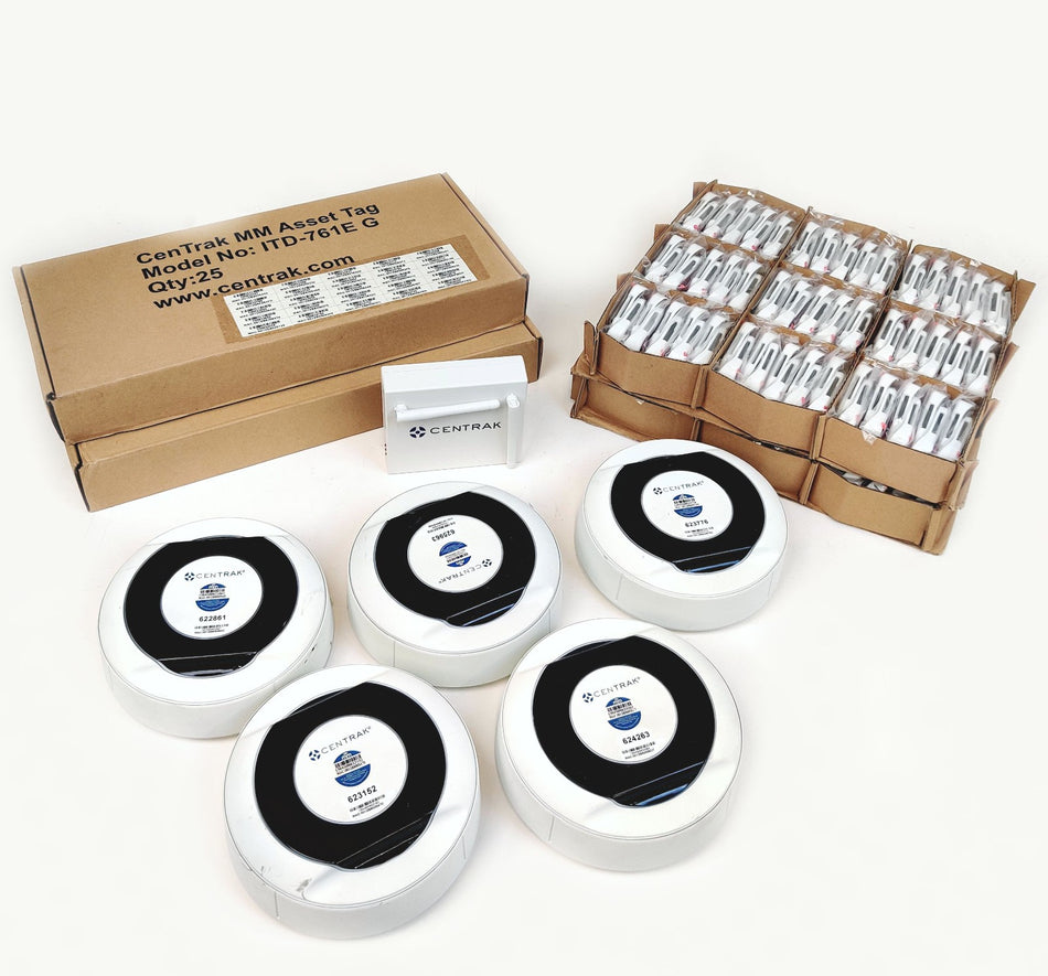 Centrak RTLS Medical Tracking System ITD-761E Tag KIT 50pcs & IT103G, ITD-318G