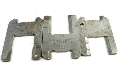 Set of 3 Double Sided Type H Go No-Go Snap Gauge Plate T-82923, T-82917, 70956