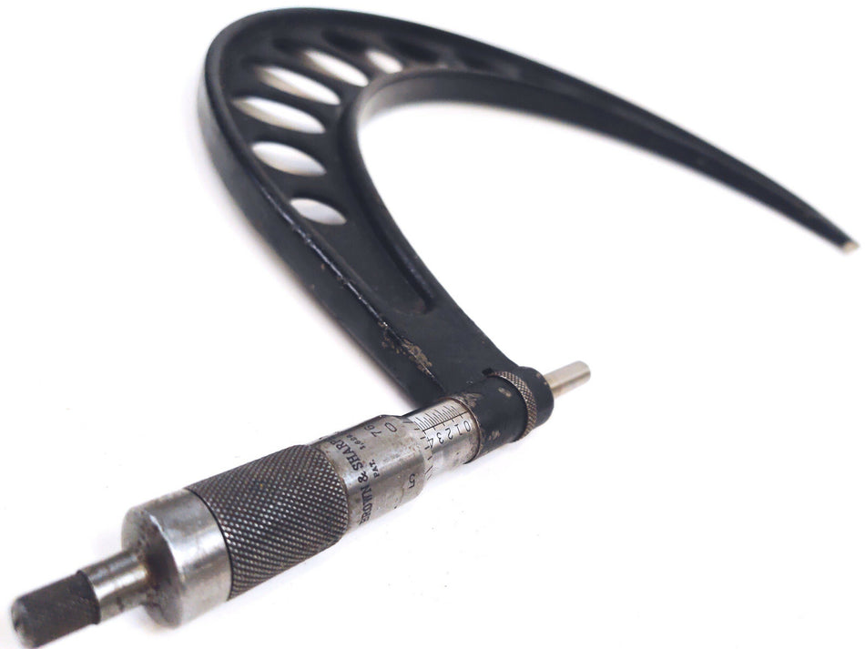 Tesa Brown and Sharpie Outside Micrometer 11-12" w/ Ratchet Stop .001 Grad