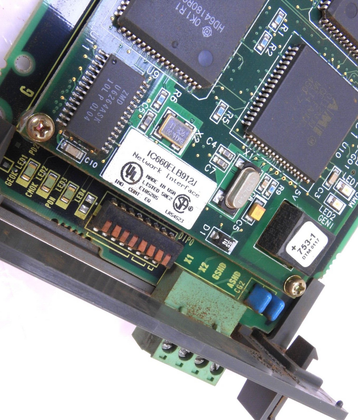 Fanuc A20B-8002-0050 /01A CPU Board w IC660ELB912J Network Interface Module