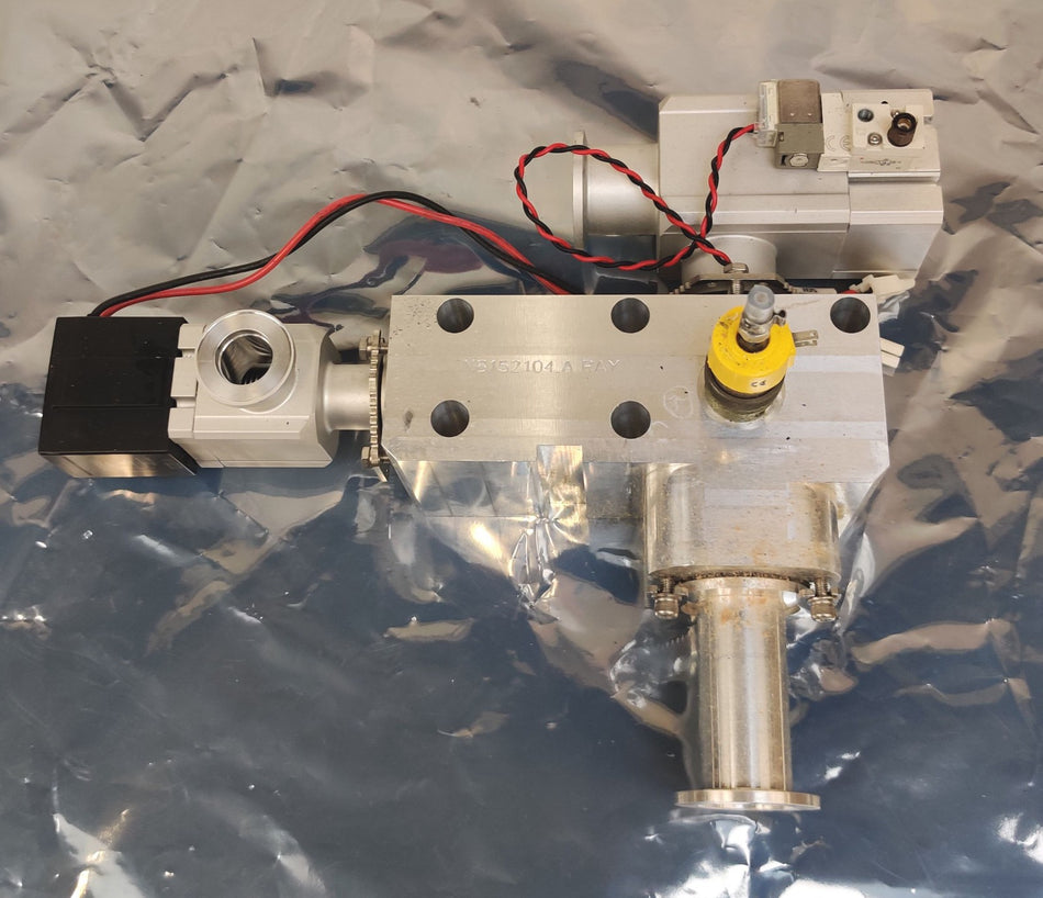 PerkinElmer Nexion ICP MS N8152104 Vacuum Manifold w KF25 Pressure Valve & Valve