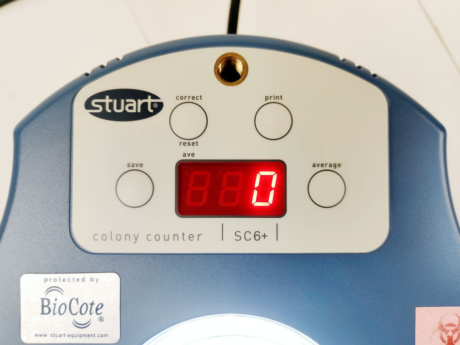 Stuart Stuart SC6plus Digital Colony Counter Power Test compare Cole Parmer CC-200