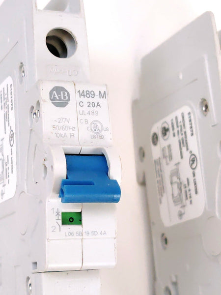 Allen Bradley 1489M Circuit Breaker 2 Pole 480Y/277V 50/60Hz 6A, 10A, 25A