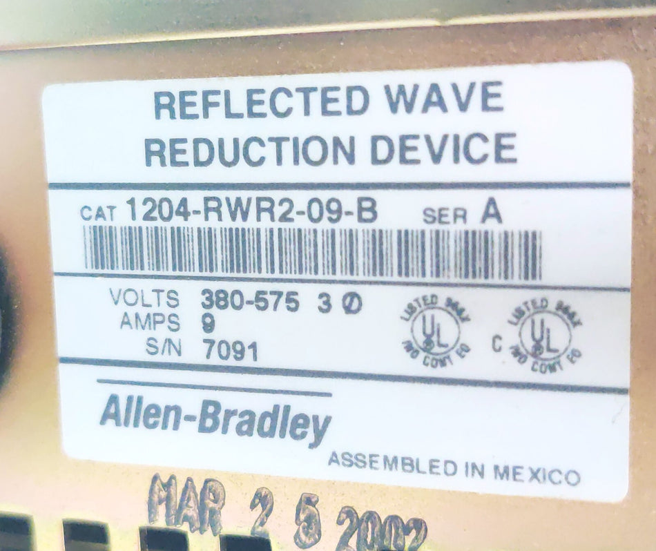 Allen Bradley Lot of 4 Allen Bradley 1204-RWR2-09-B Reflected Wave Reduction Device