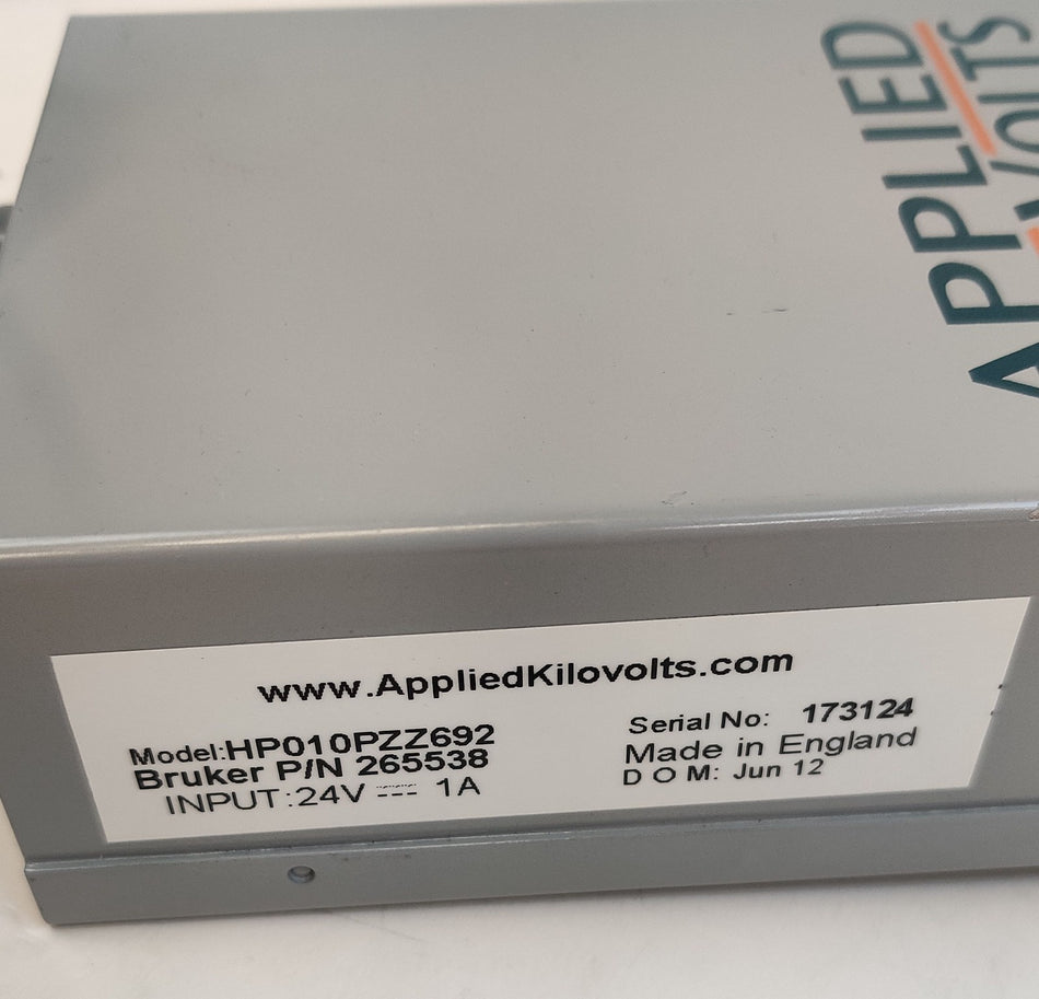 Applied Kilovolts Applied Kilovolts HP010PZZ692 10kv HV Power Supply Bruker Microflex TOF 265538