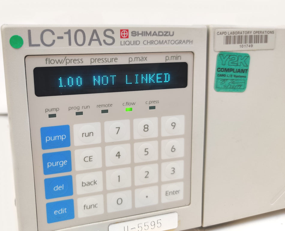 Shimadzu LC-10AS Liquid Chromatograph HPLC System Pump 120V 60Hz