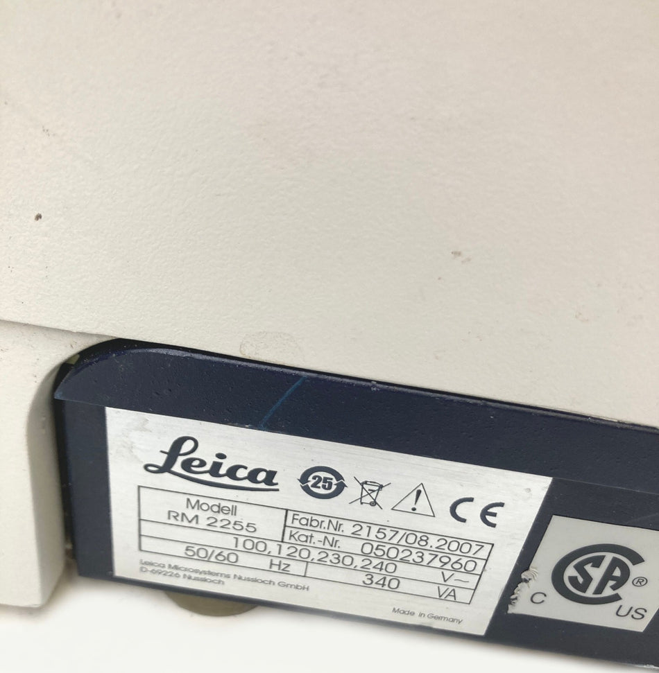 Leica RM2255 Automated Rotary Motorized Microtome w/ Controller Holder *Parts