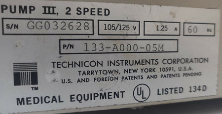 Technicon AAII 133-A000-05M Technicon Pump High Precision 2mm Autoanalyzer II