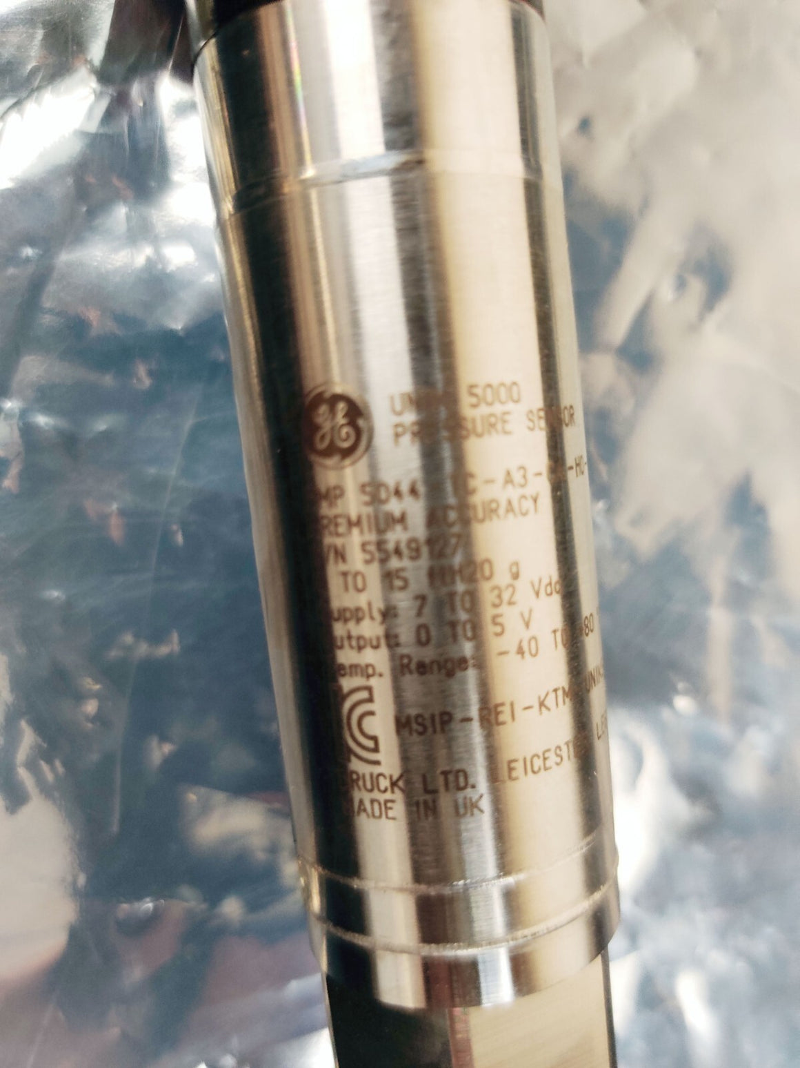 GE Unik 5000 Pressure Tensor PMP 5044-TC-A3-CA-HO-PE 1/4 NPT Female, 0-6.5 Psi - 