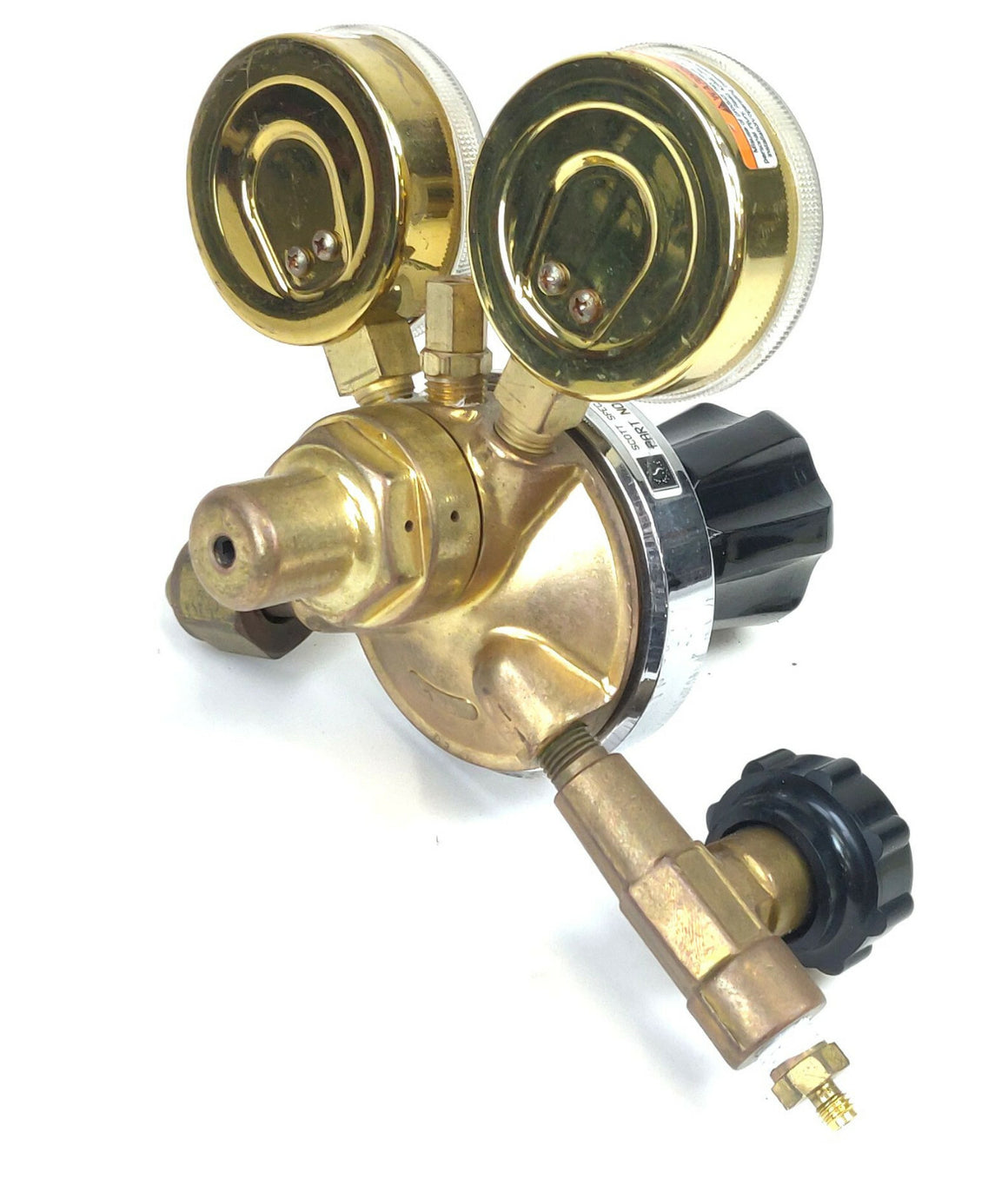 Scott Specialty Gases 18B Oxygen Regulator 5118B540 w 200 Psi Out 4000 Psi Gauge - 